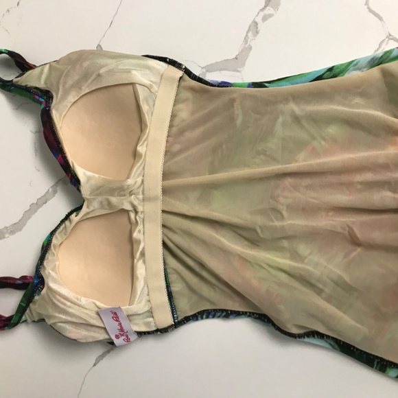 Rose Marie Reid Swimsuit Women’s Small Green Palm One Piece - Picture 6 of 9